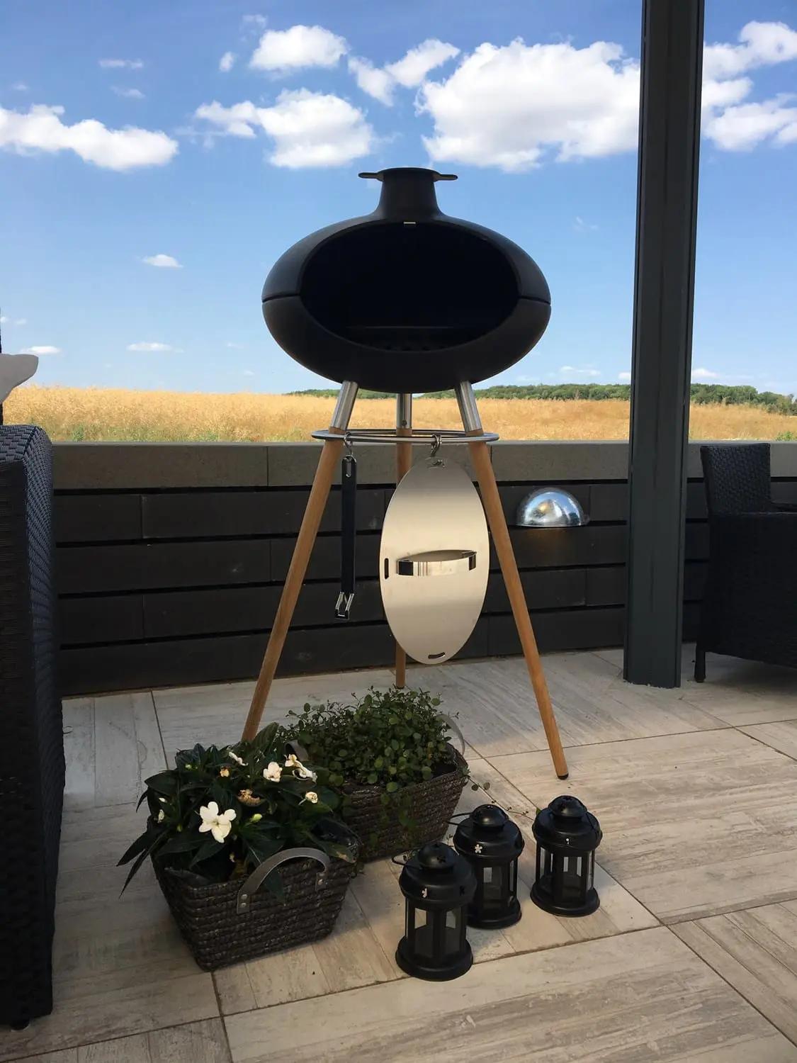 Udendørs brændeovn